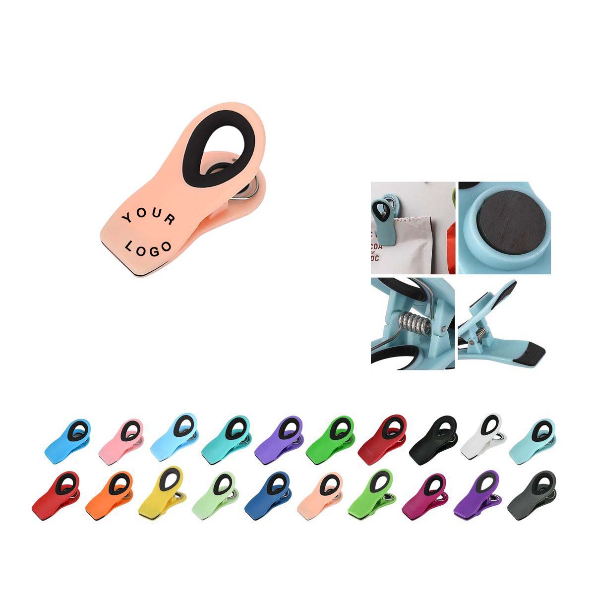Plastic Magnetic Clips for Bags Lightweight 2