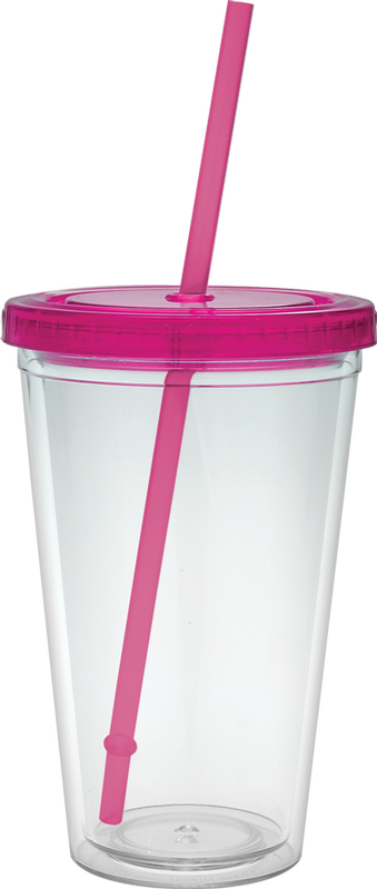 16 oz. Classic Carnival Cup - Color Lid and Straw 86