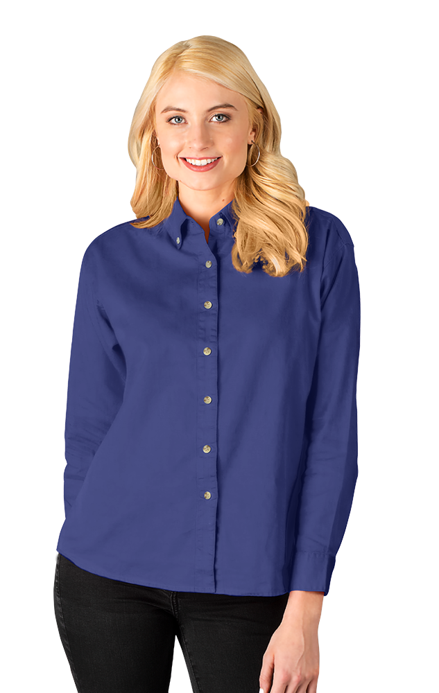 Ladies' L/S 100% Cotton Twill Shirt 48