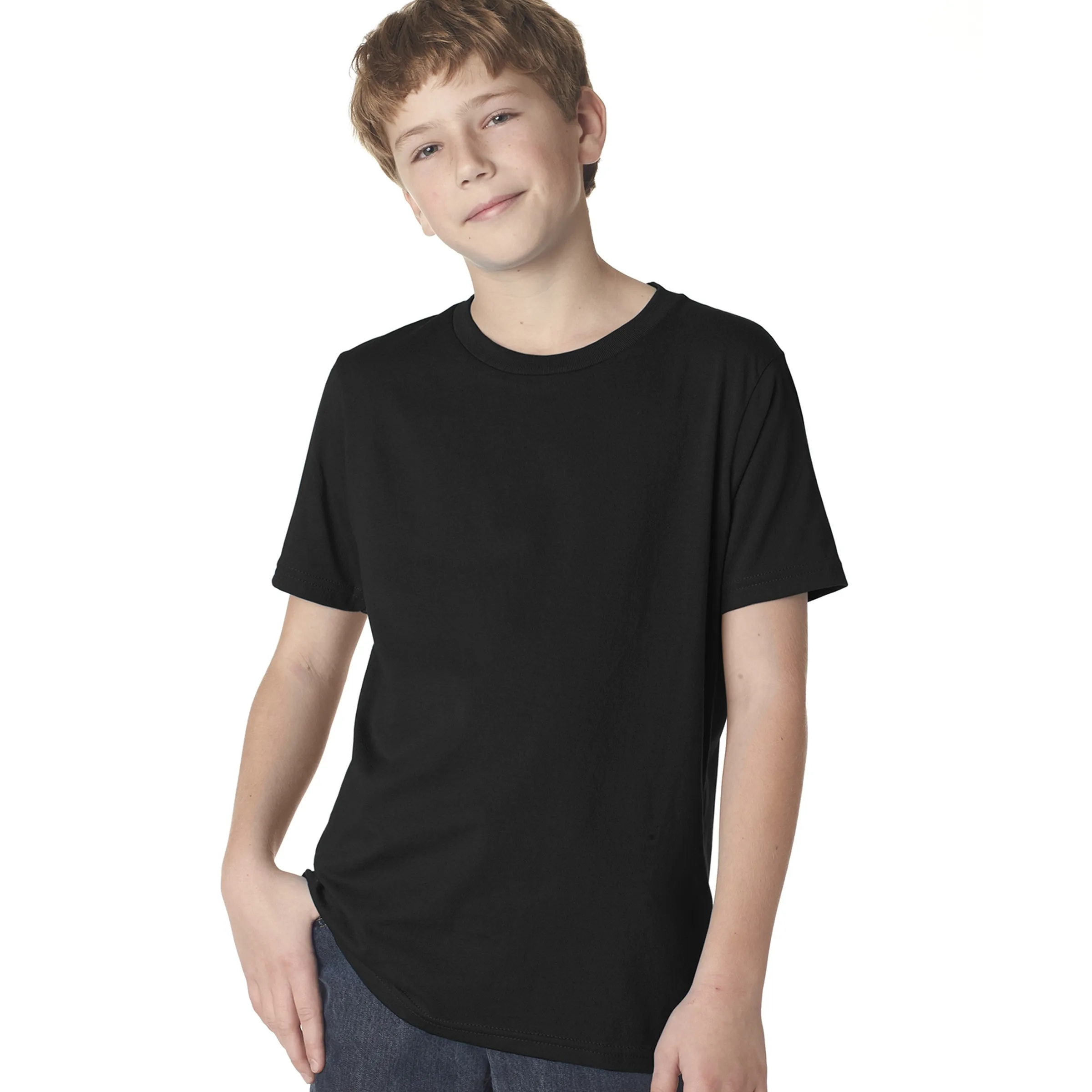 Next Level Youth Boys' Cotton Crew 8