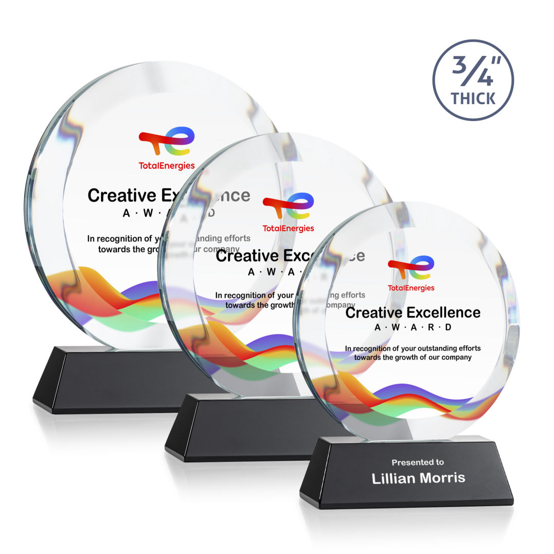 Gibralter VividPrint™ Award on Newhaven Base - Black 5