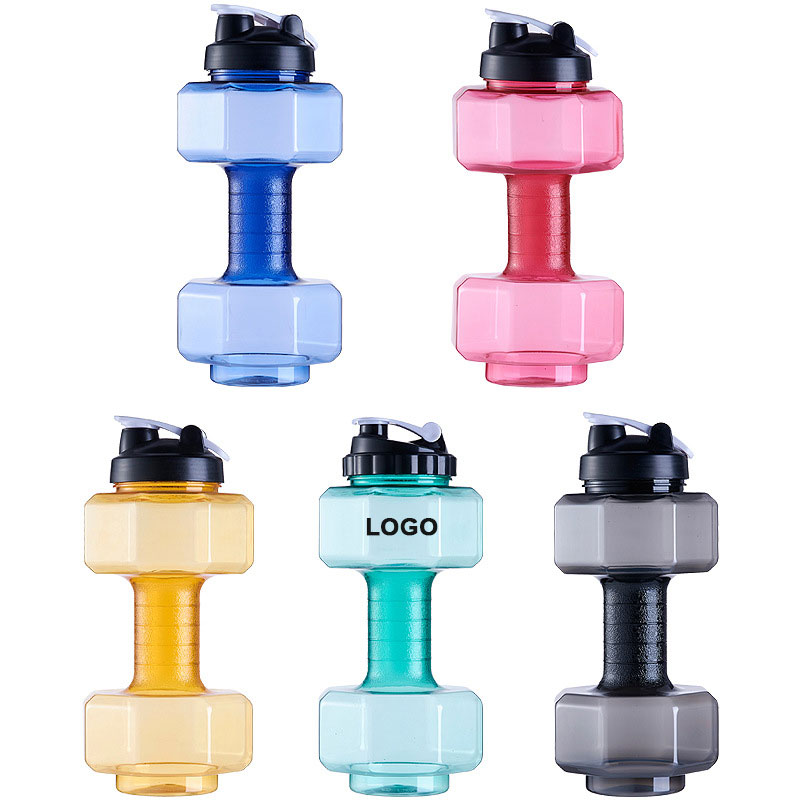 88oz Large Capacity Dumbbell Shaped Exercise Sports Water Bottle 2