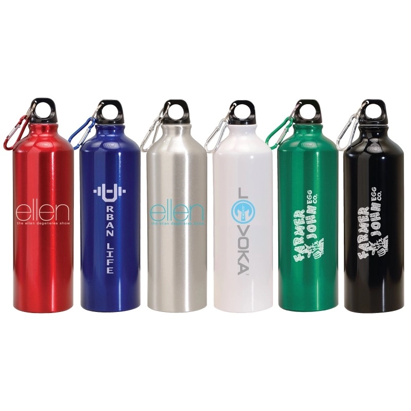 13/17/20/25/34 Oz. Aluminum Water Bottle w/Carabiner 4