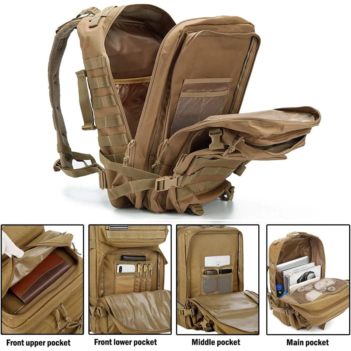 45L Molle Military Tactical Backpack 2