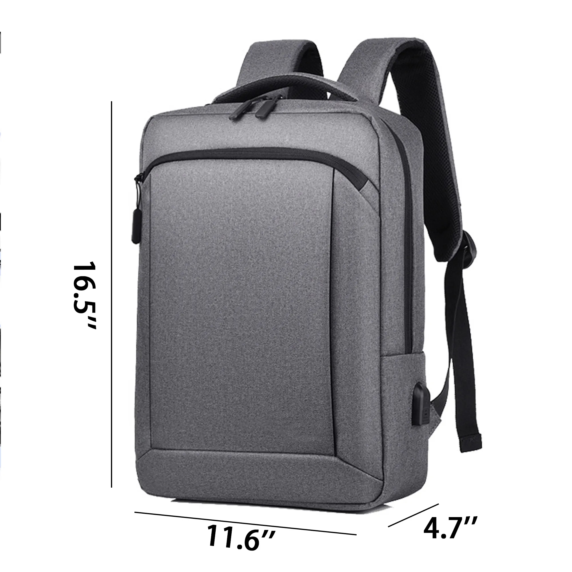 15.6" Heather Grey Laptop Backpack 2