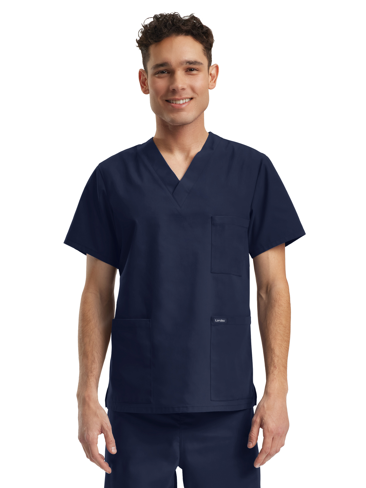 Landau - Essentials - Unisex Three-Pocket V-Neck Top 3