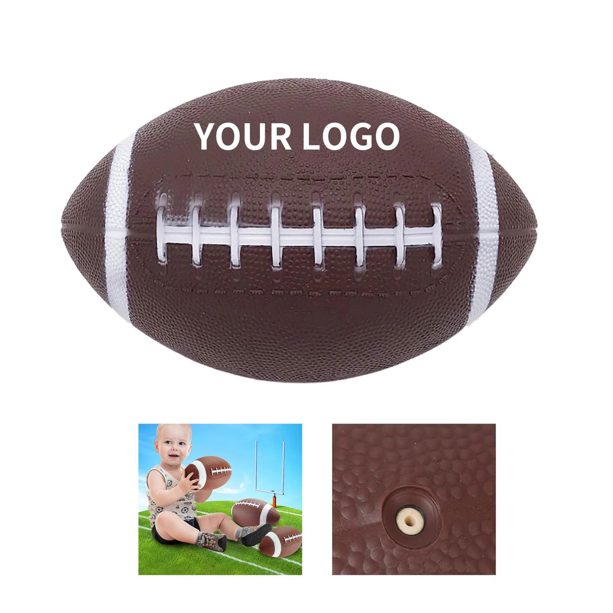 Sports Club Size 9 American Football with Grip 2