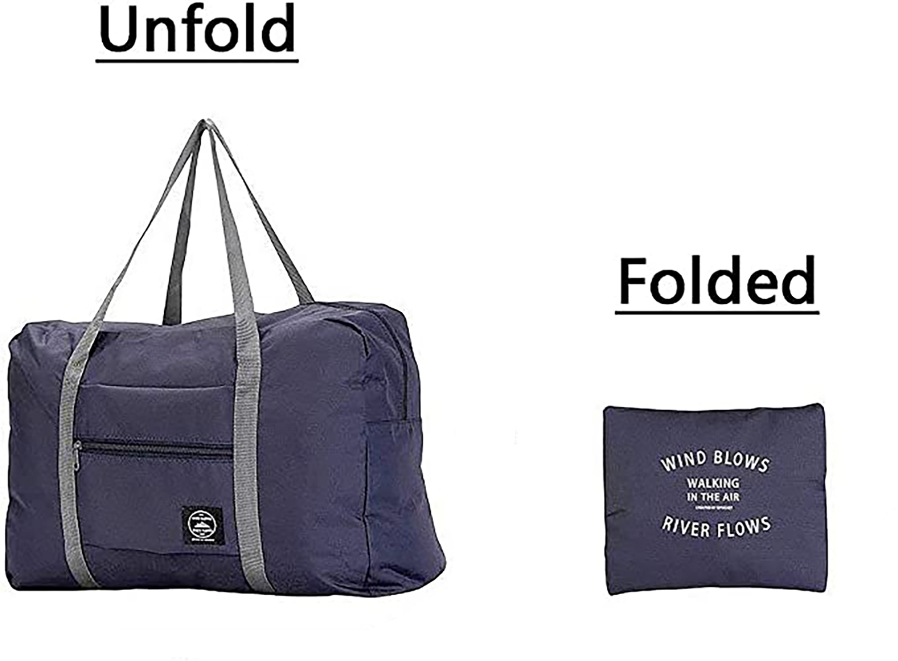 Foldable Travel Duffel Tote Bag Carry on Luggage 6