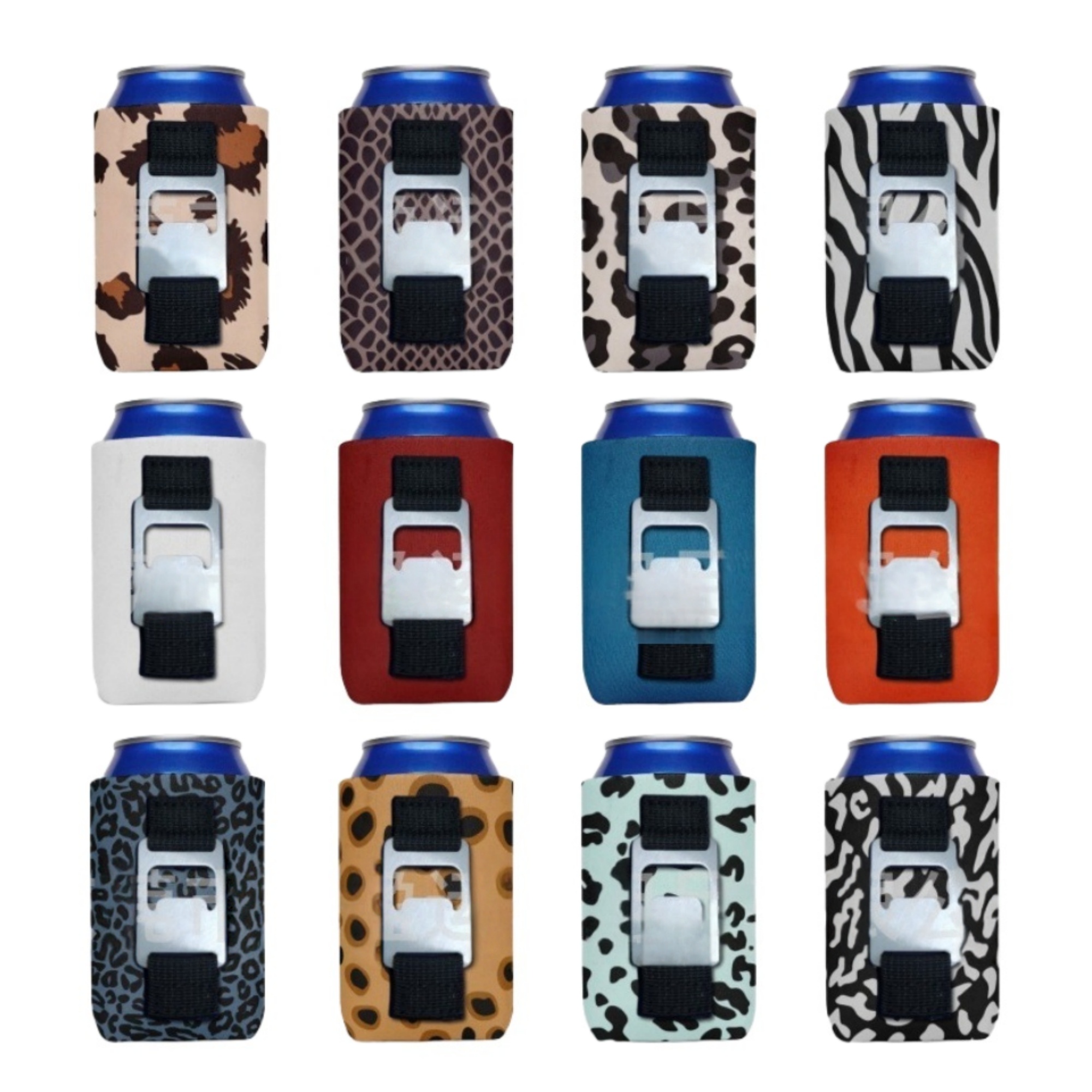Neoprene Can Cooler With Bottle Opener 6