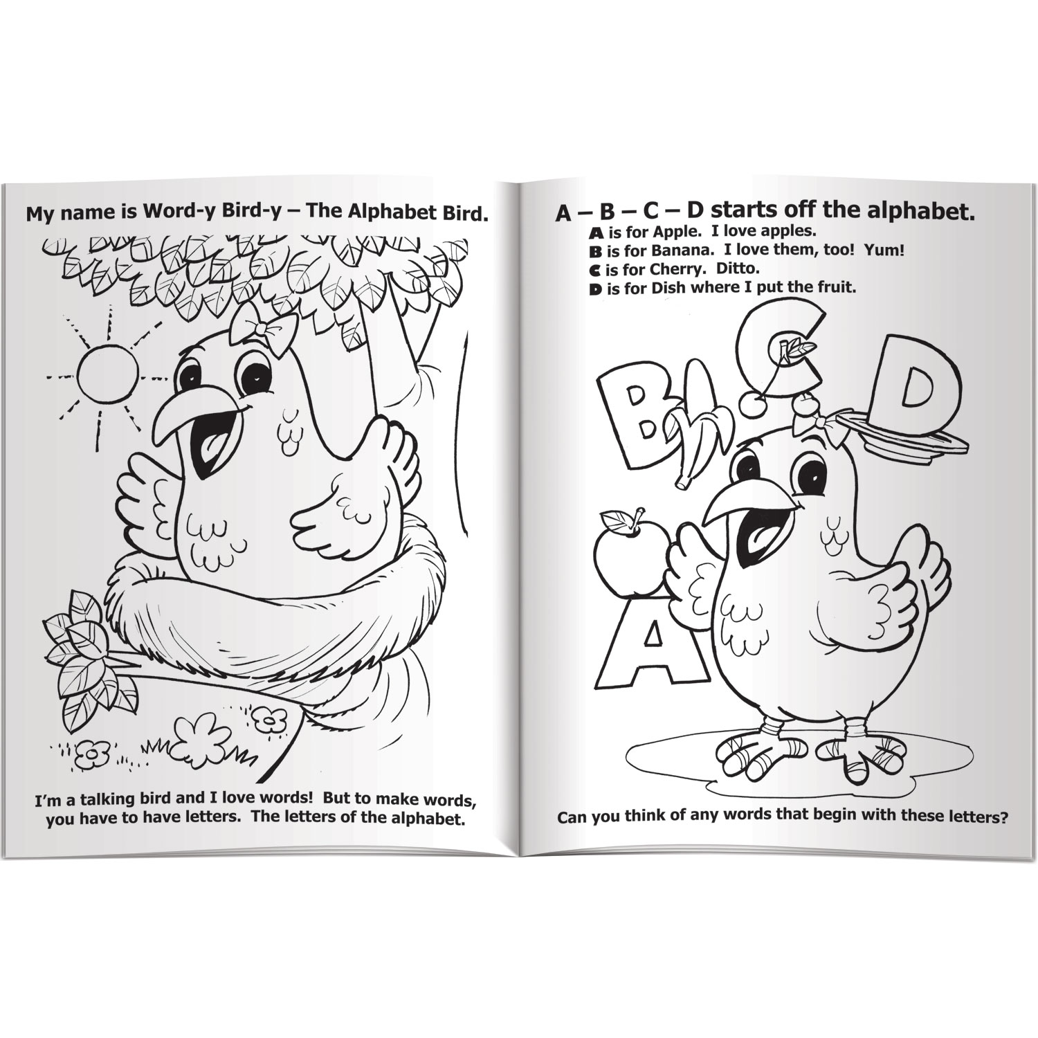 Coloring Book - Word-y Bird-y the Alphabet Bird 4