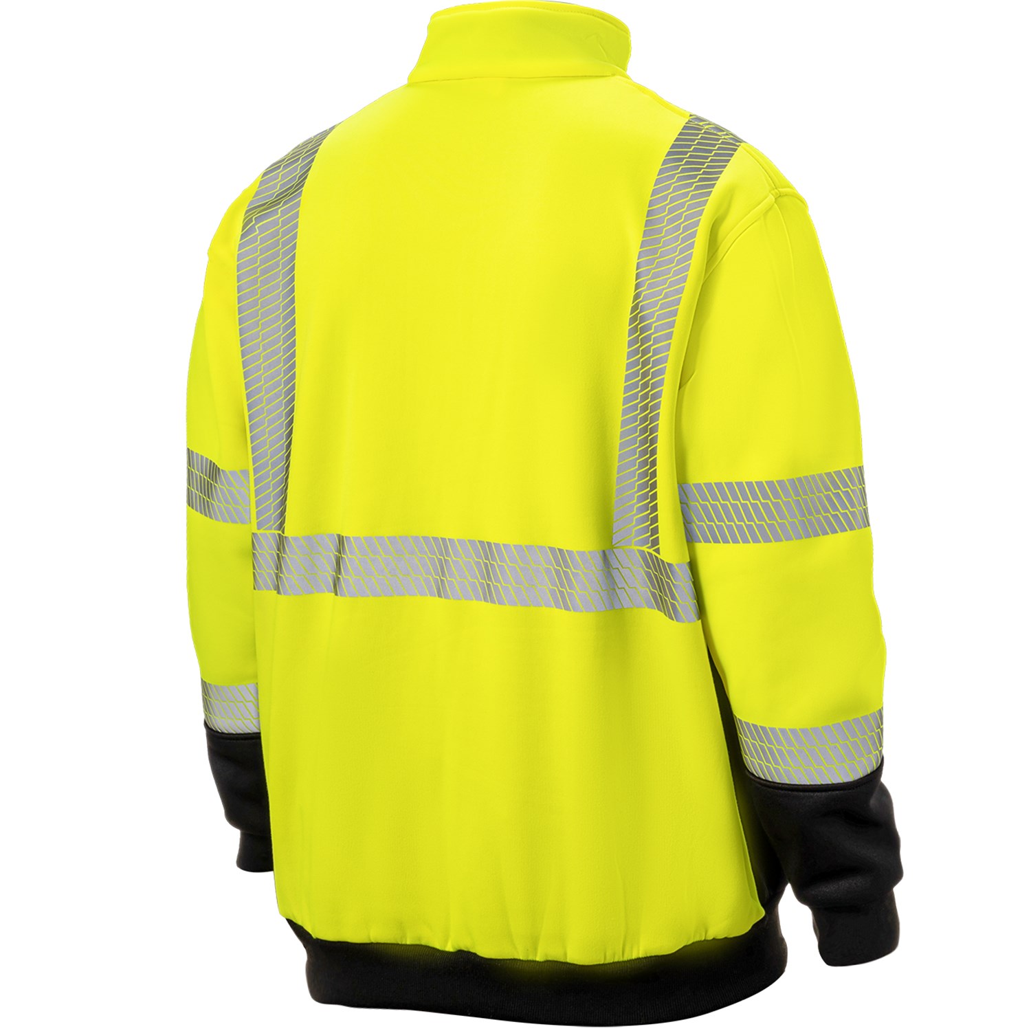 Class 3 Color Block 2" Segmented Tape Safety 1/4 Zipper with Pockets 2
