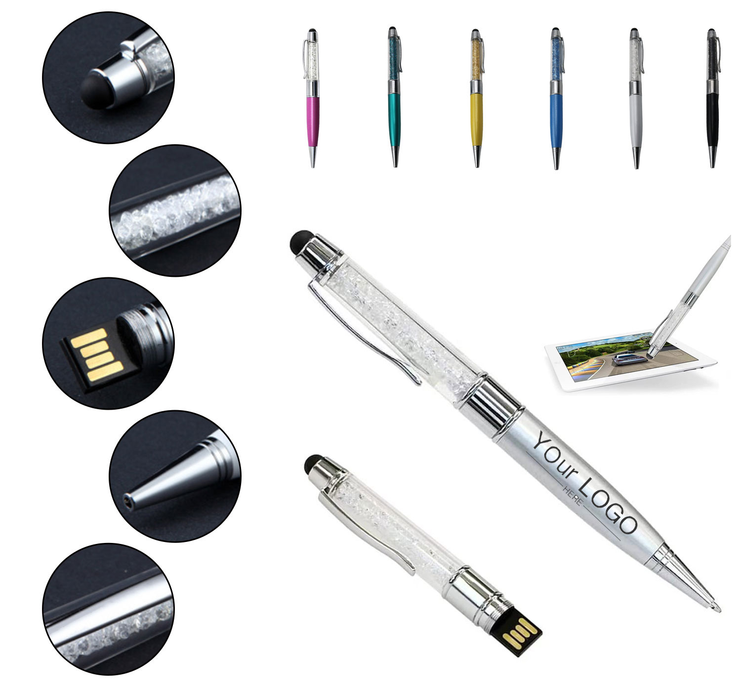 Touch Screen Ballpoint Pen With 4GB USB Flash Drive 1