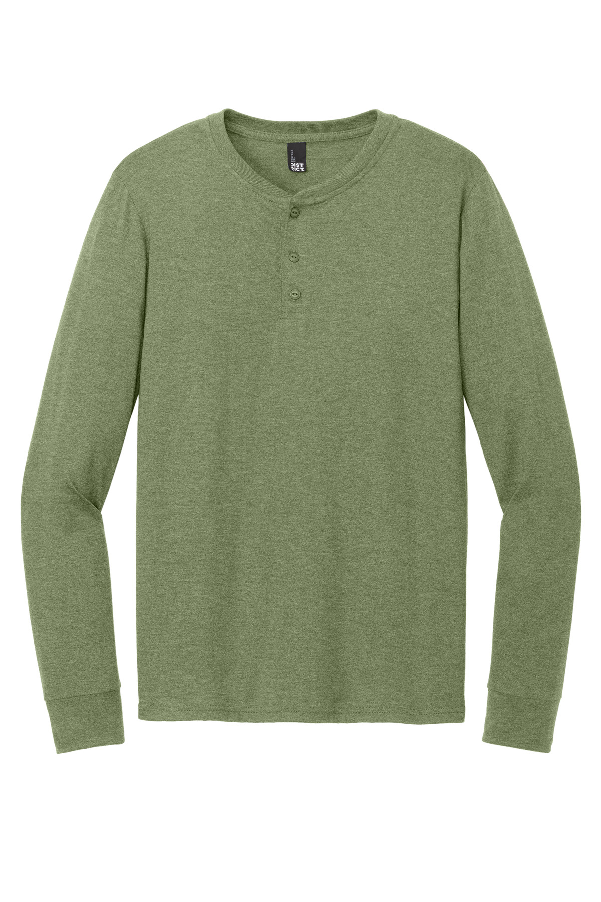 District Perfect Tri Long Sleeve Henley DT145 30