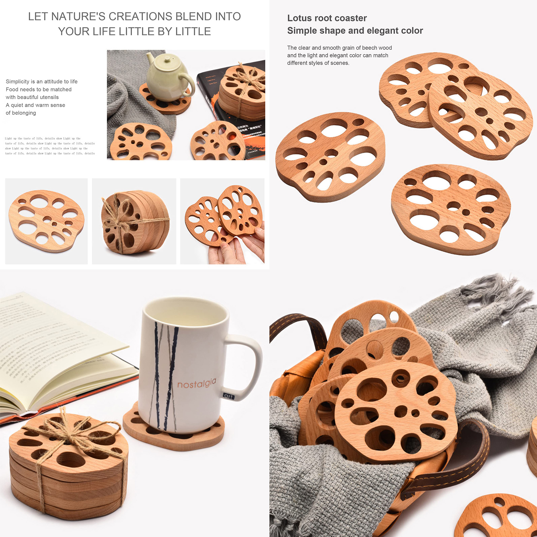 Wooden Coasters for Drinks 2