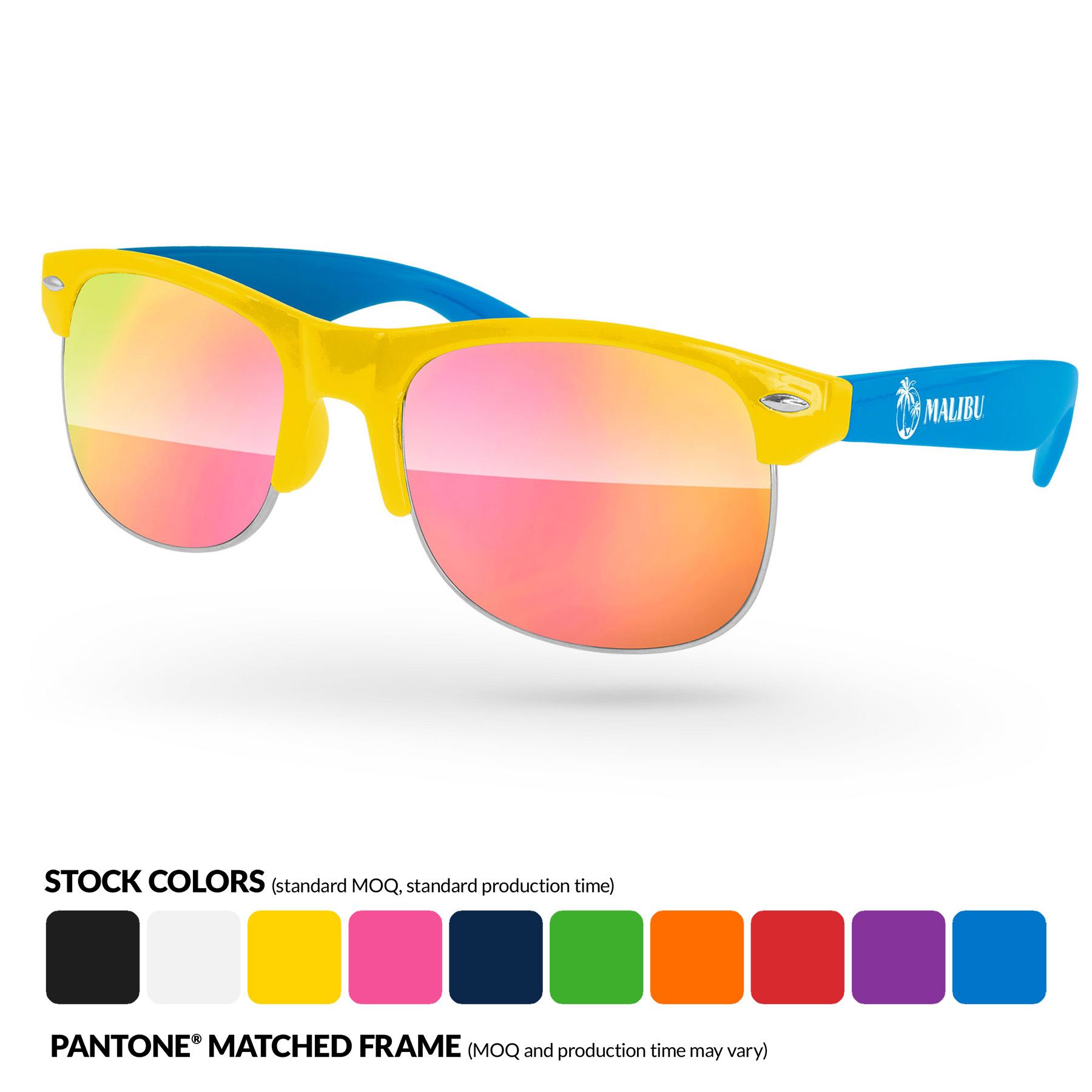 2-Tone Club Sport Mirror Sunglasses 10