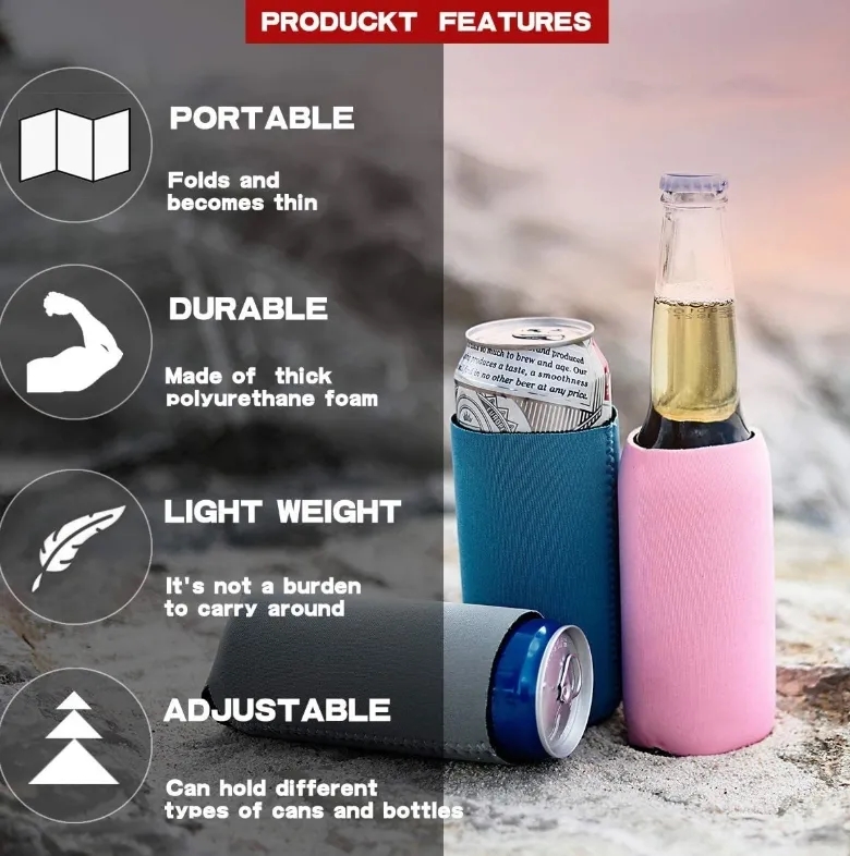 Foldable Can Cooler Sleeve 4