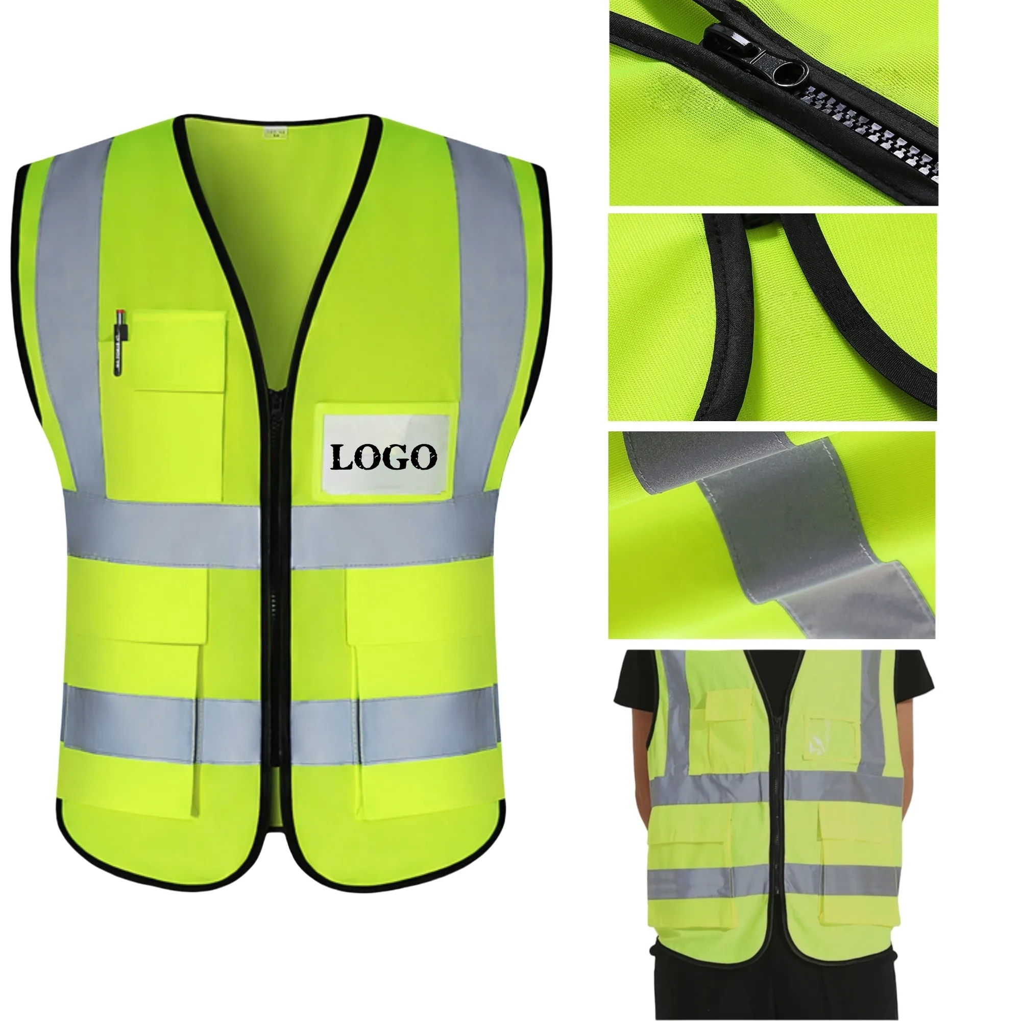 Traffic duty construction site reflective vest 5