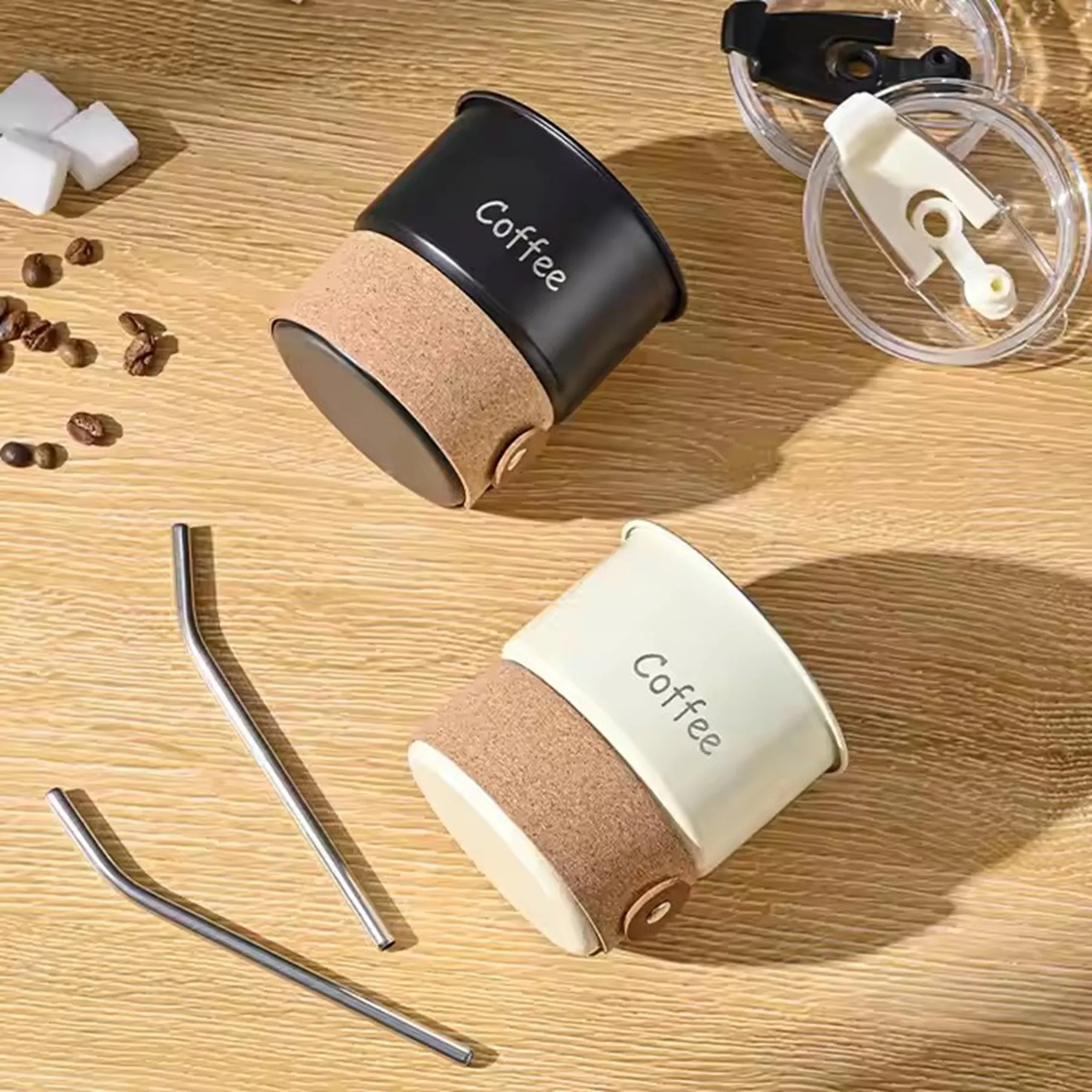 14 Oz. Stainless Steel Coffee Camping Mug with Sleeve 2