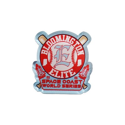 USA Made Full Color Acrylic Custom Shaped Lapel Pin - Up to 1.25"x1.25" - Medium 1