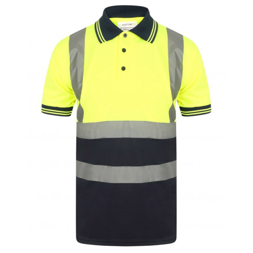 VISIPRO Short Sleeve Reflective Colorblock Safety Polo with 7