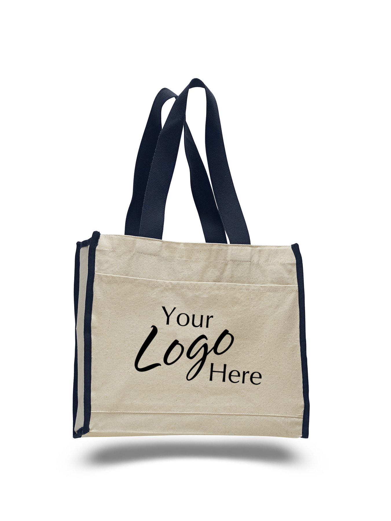 Canvas Tote Bag 14" W x 12" H with 5.25" Gusset 18
