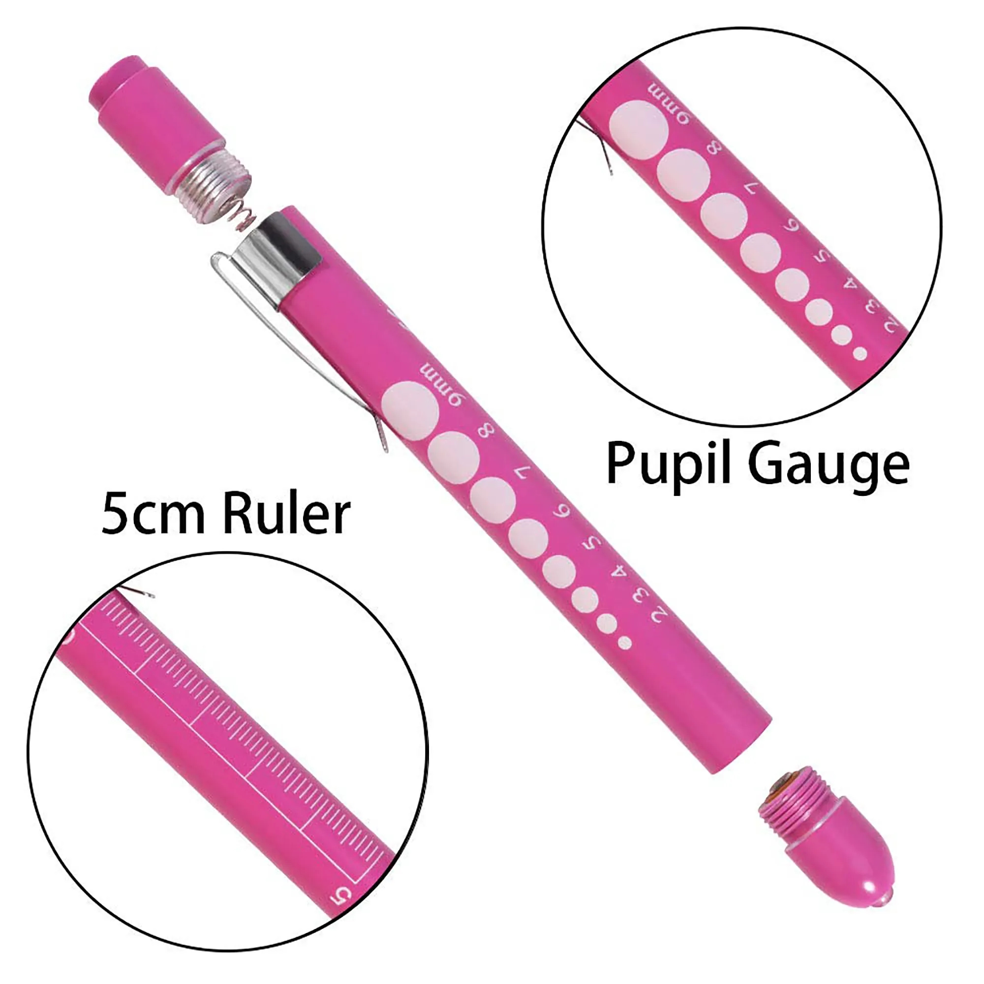 Medical Nurse Penlight With Pupil Gauge 8