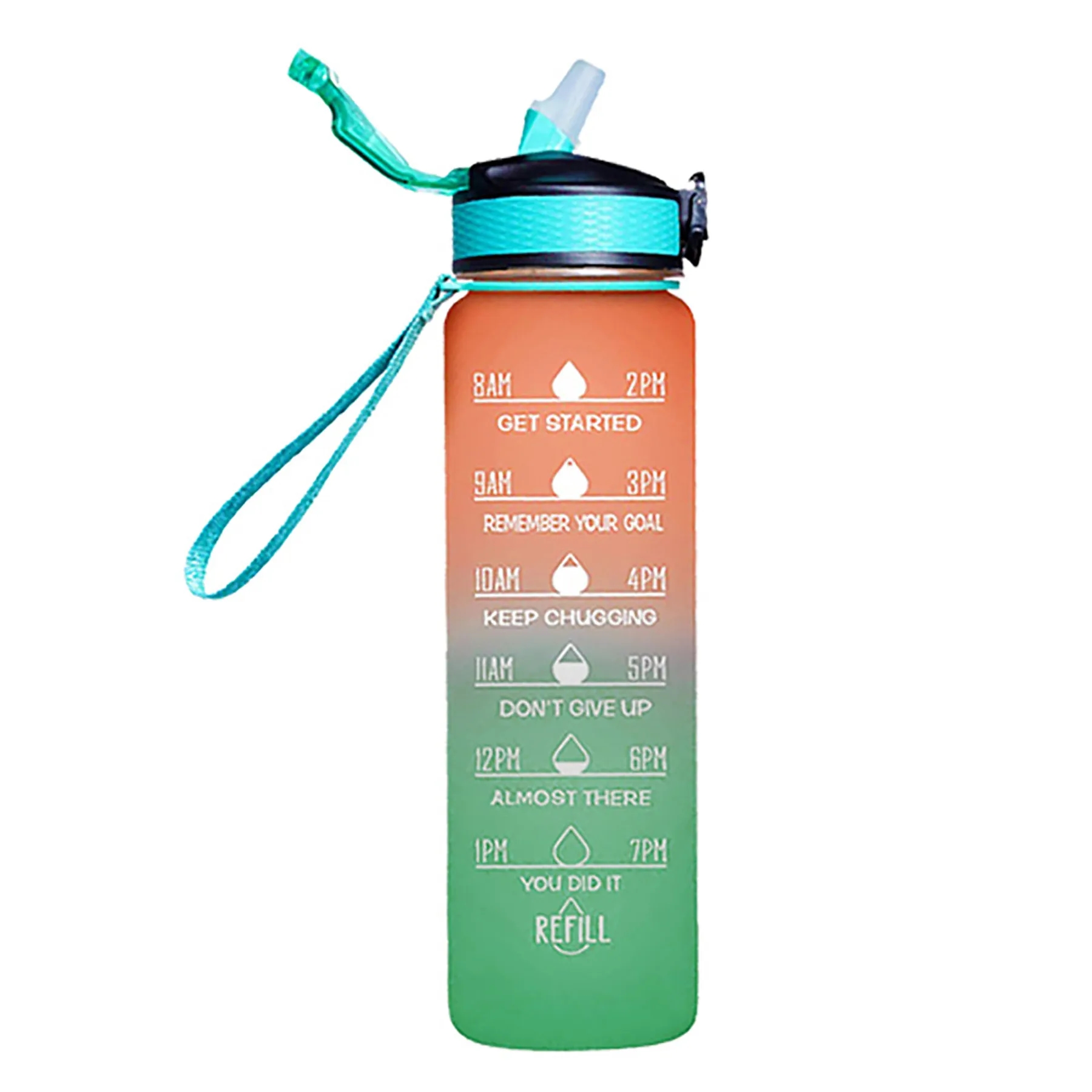 Sports Water Bottle with Time Marker 14