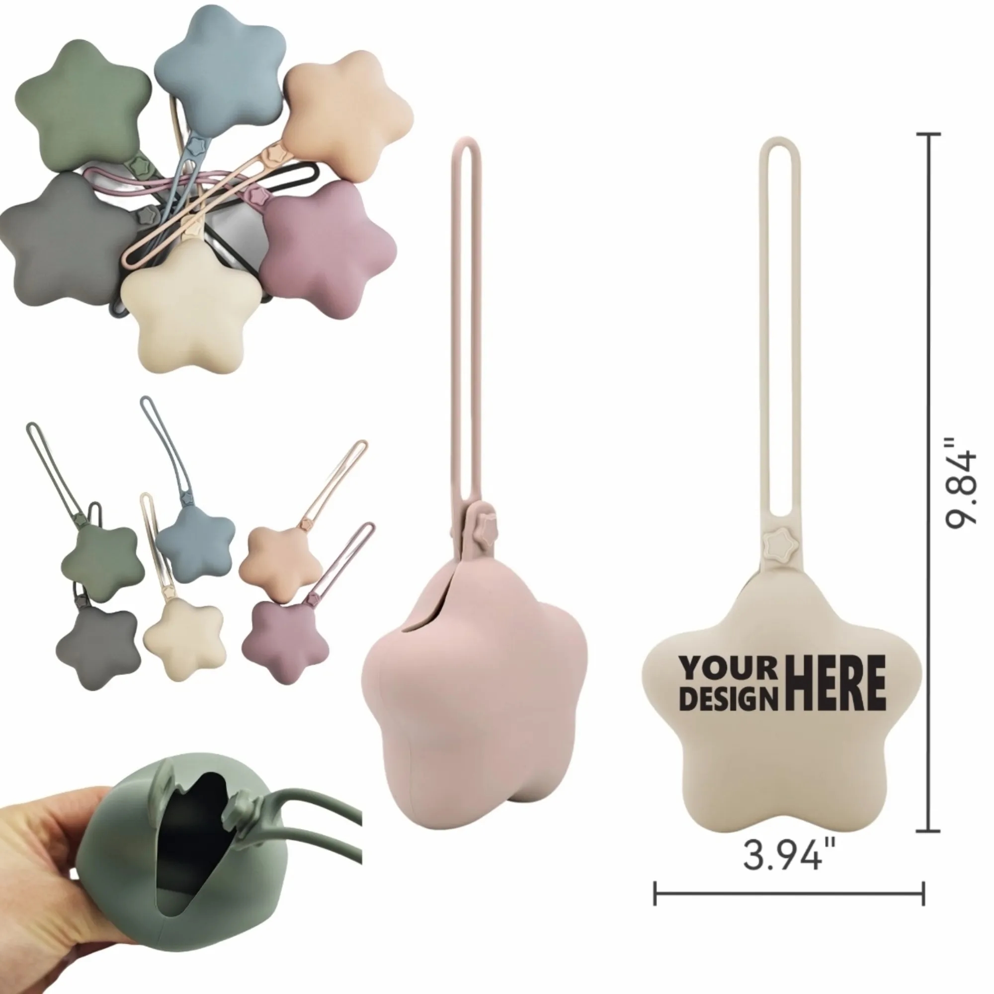 Minimalist American Style Silicone Baby Pacifier Storage Bag 3