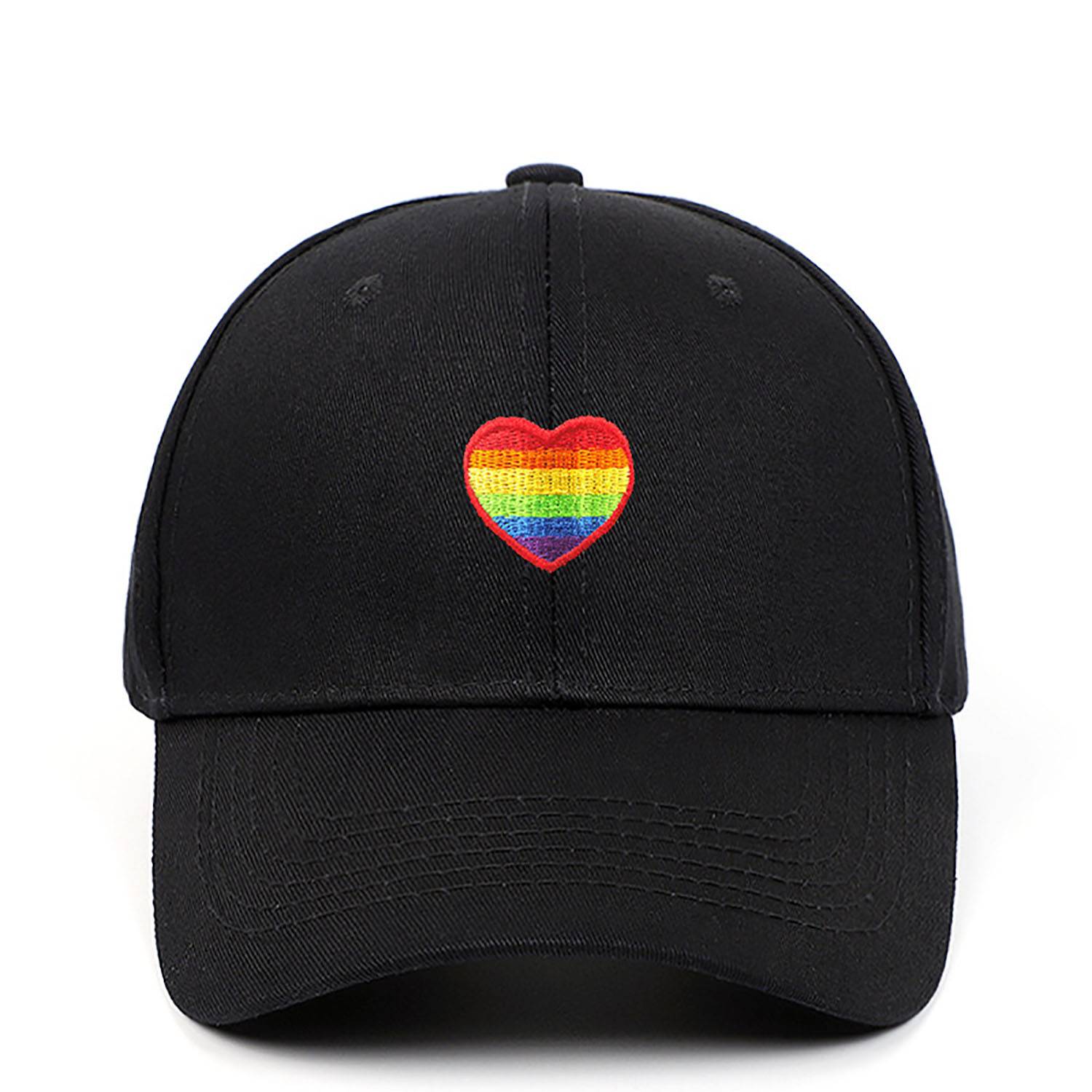 Rainbow Love Embroidered Baseball Cap 8