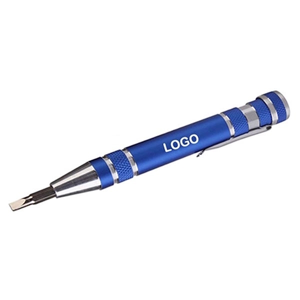 LED Aluminum Tool Pen With Screwdriver 6