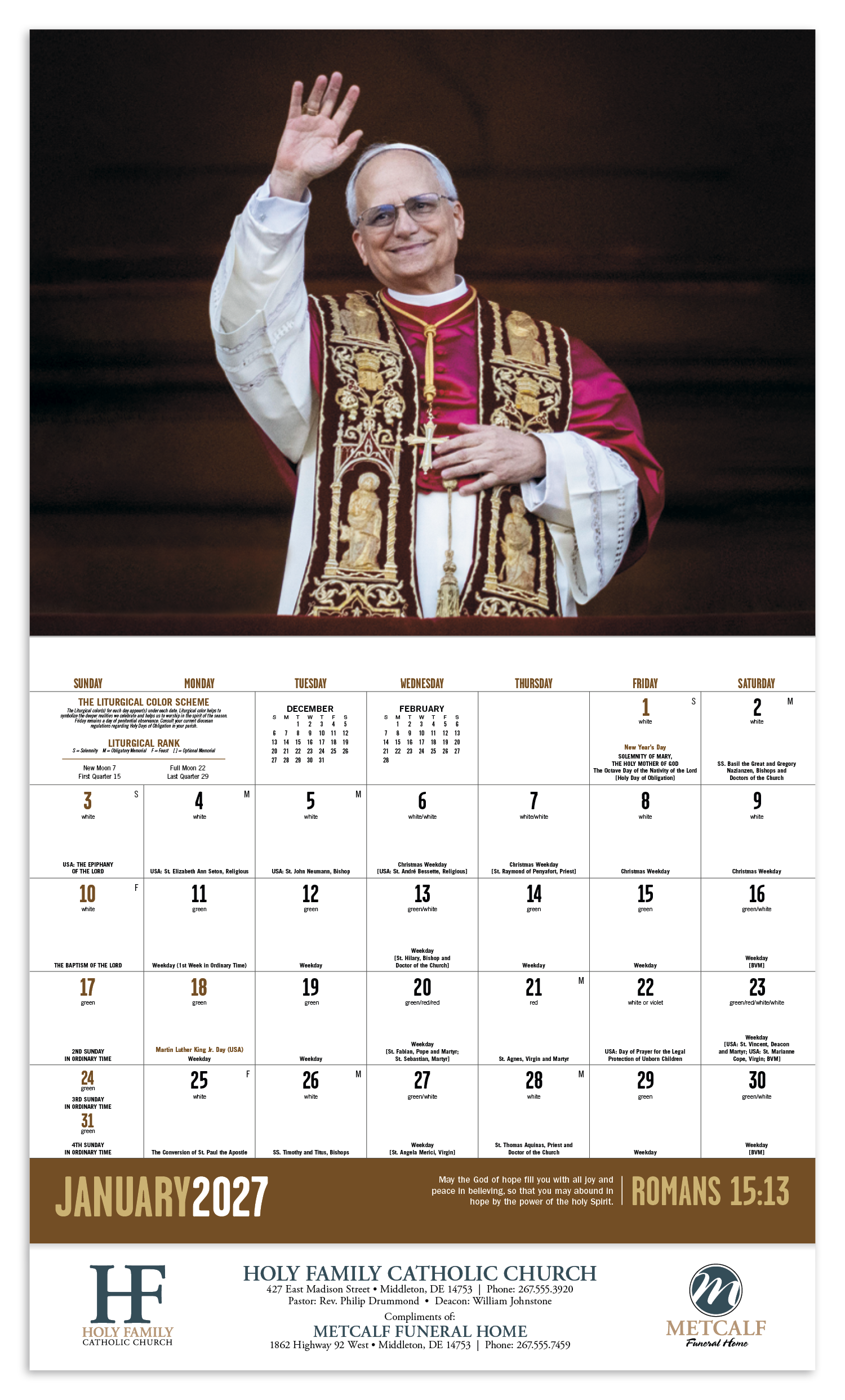Good Value™ Catholic Spirit - Stapled Calendar 2