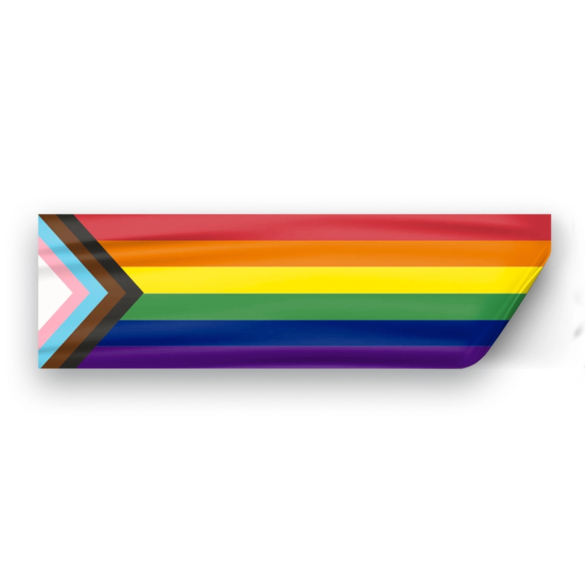 3" x 10" Progressive Pride Window Decals 1