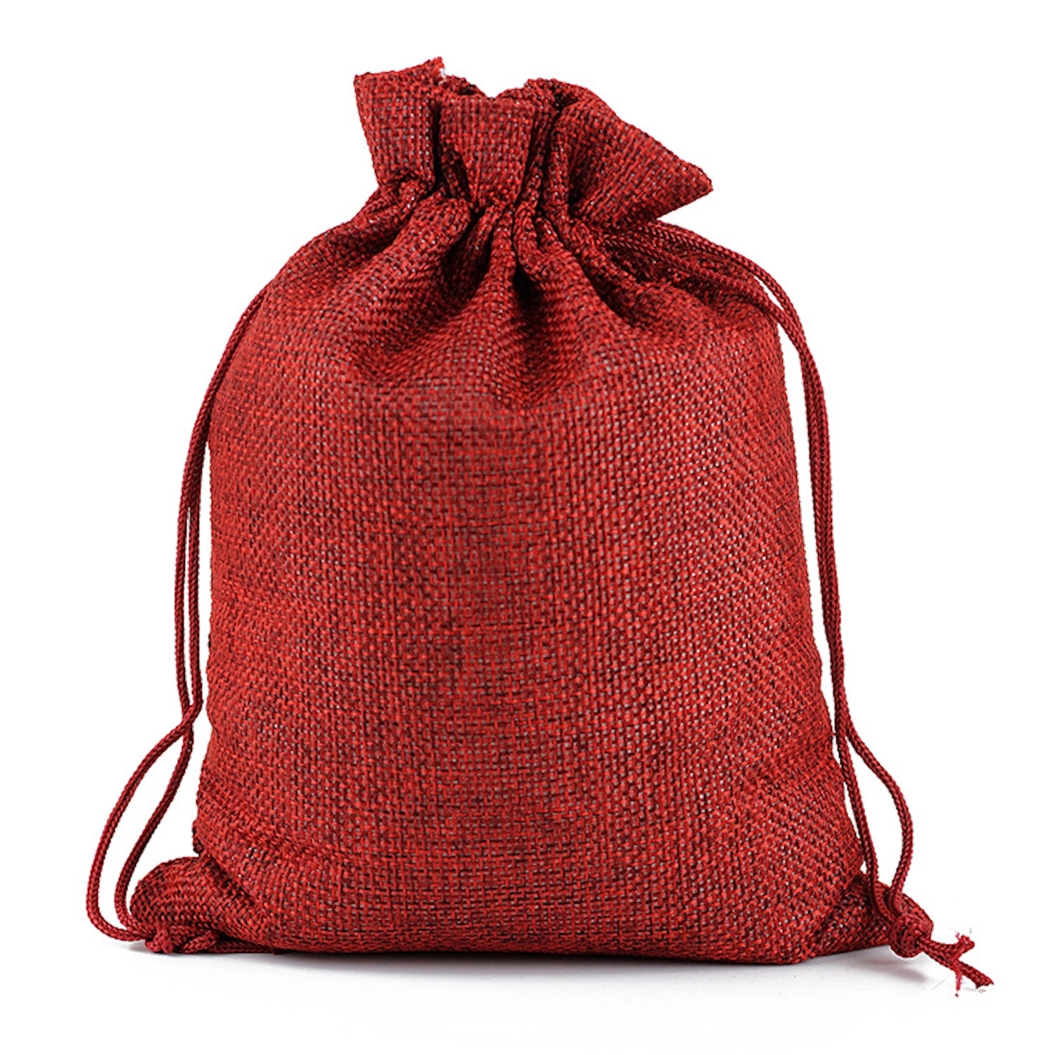Medium Natural Burlap Pouches Jute Drawstring Bags 5" X 7" 8