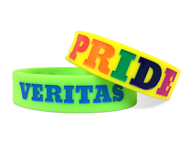 Sprinters 3/4" Custom Silicone Bracelet - Colorful 3