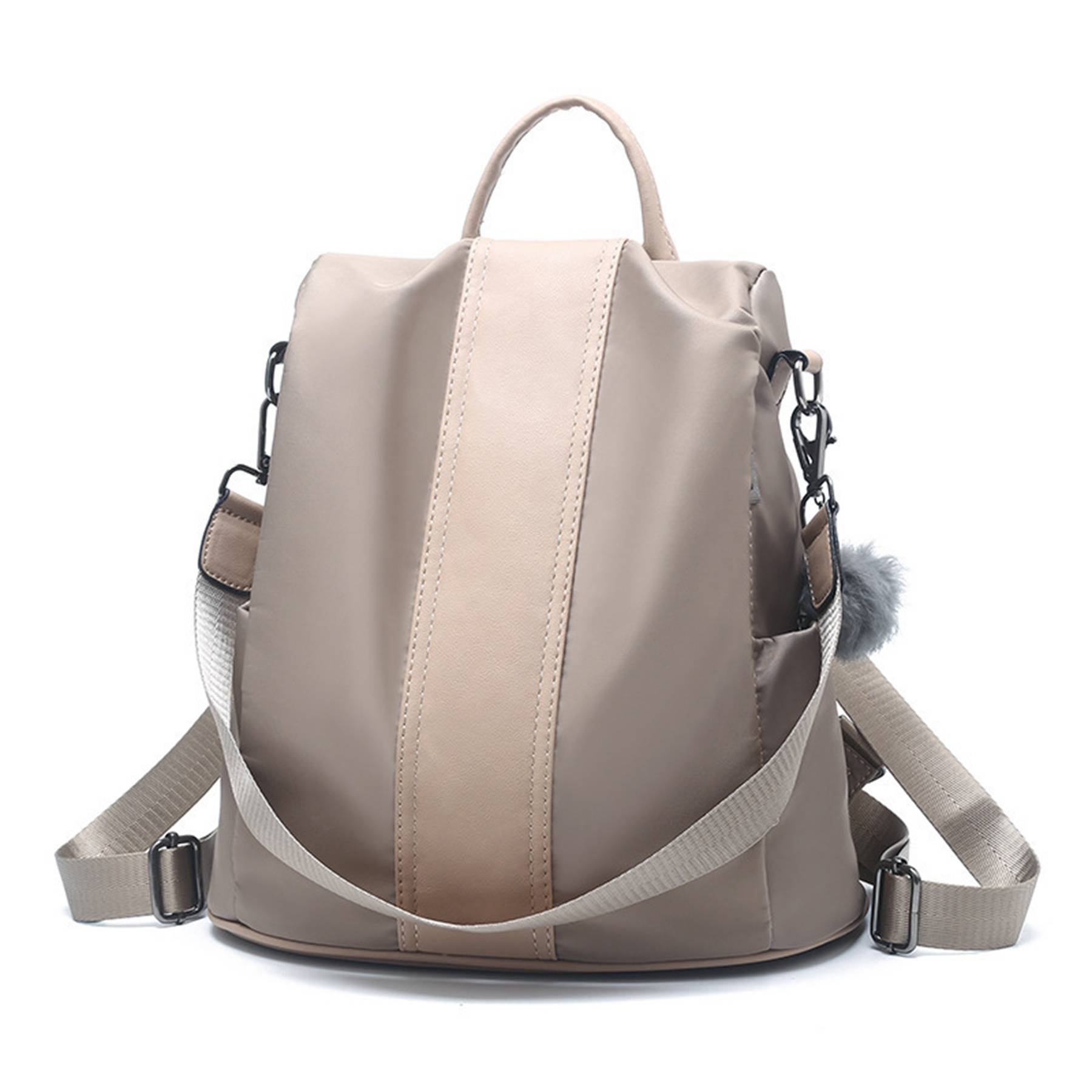 PU leather /Nylon Waterproof Women Backpack 6