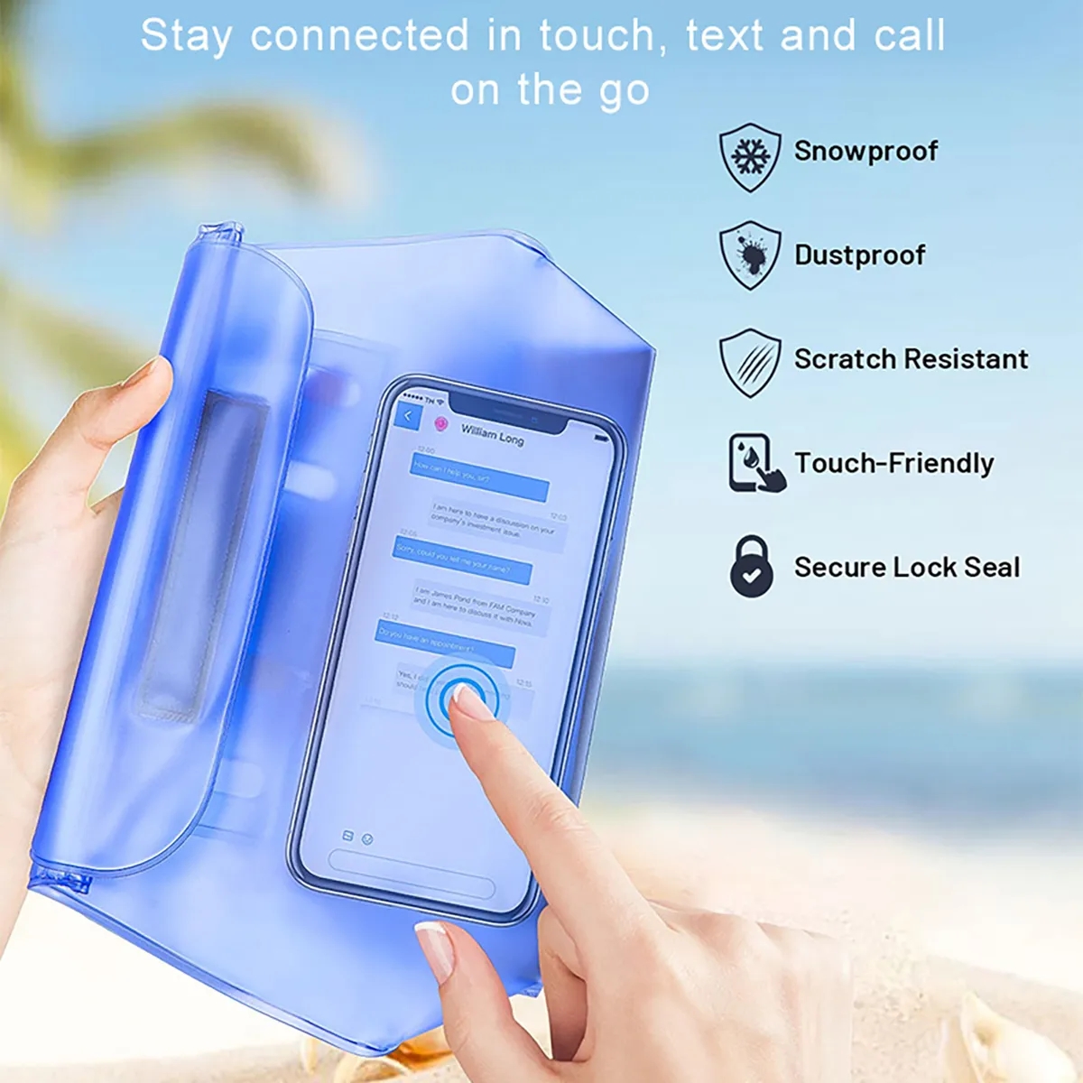 Waterproof Pouch with Detachable Waist Strap 1