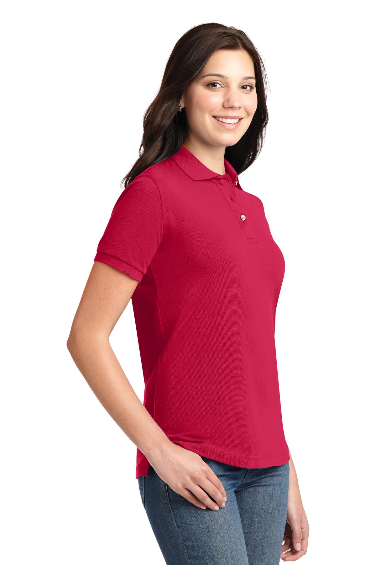 Port Authority Women's Heavyweight Cotton Pique Polo. L420 70