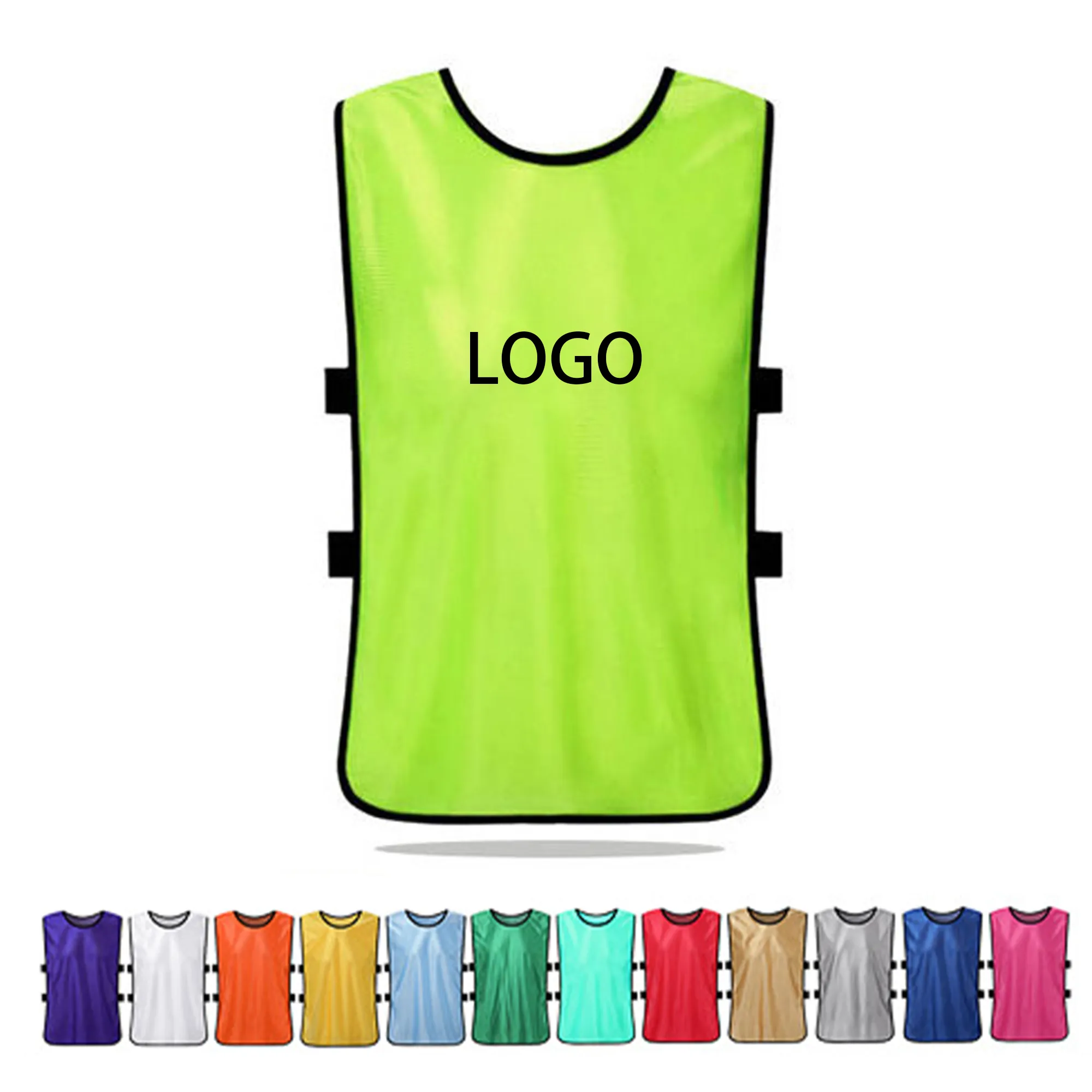 MOQ 10 Kids Mesh Training Sports Bib Vest Sleeveless 4