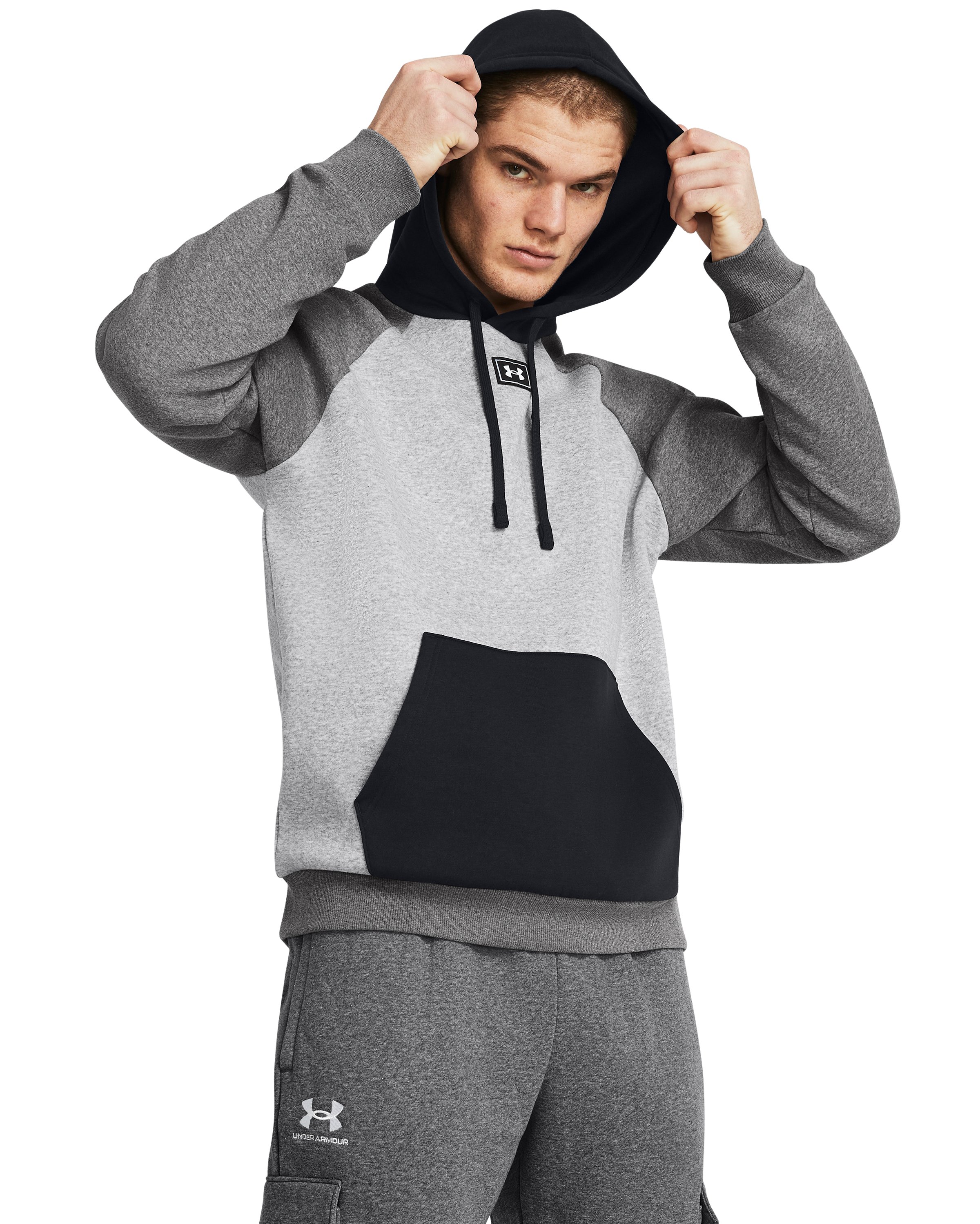 UA Rival Fleece Colorblock Men's Hoodie 5