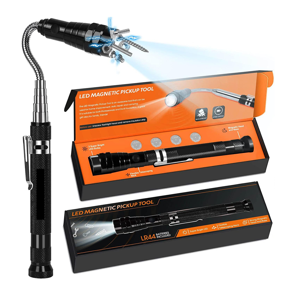 Magnetic telescopic pickup flashlight 3