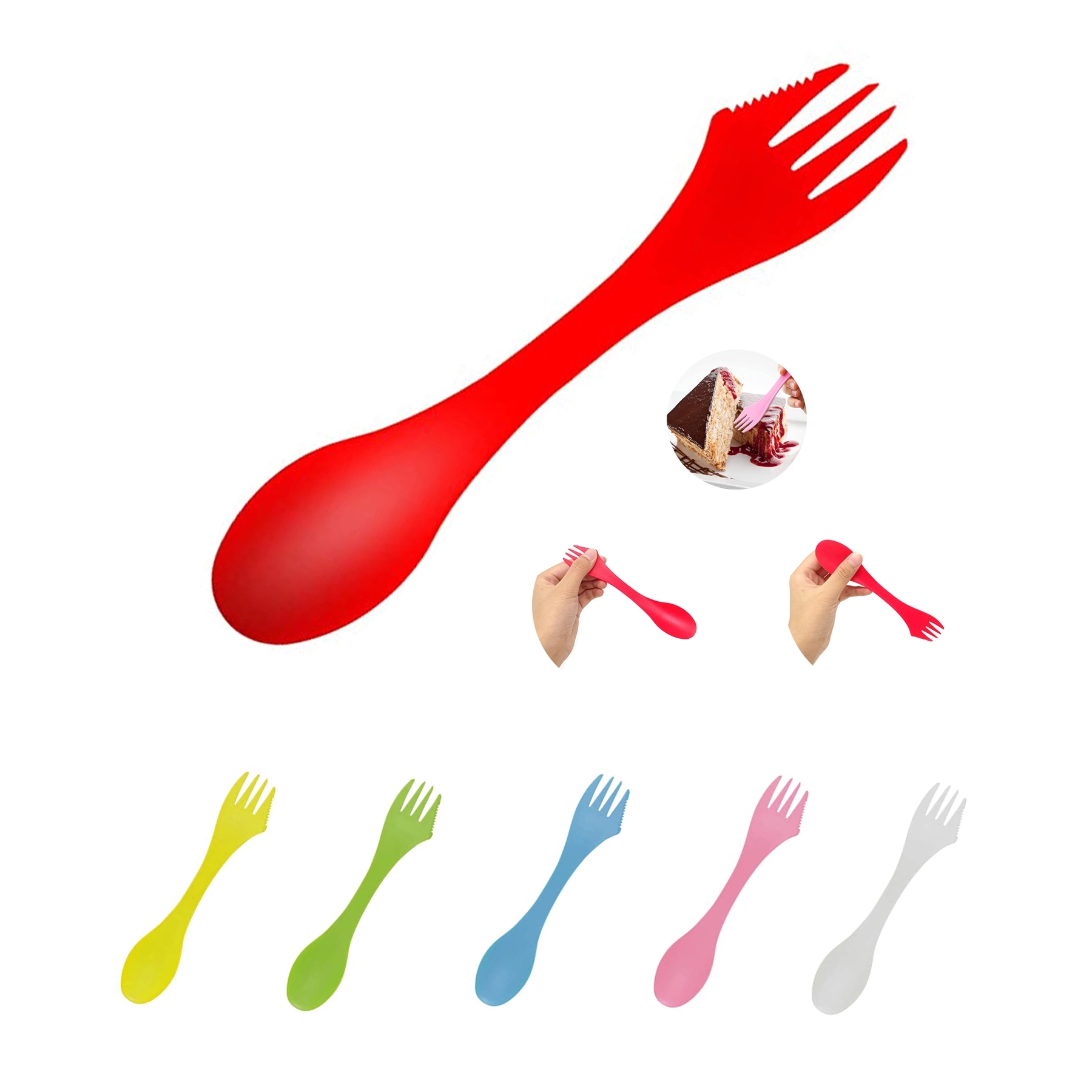 3 in 1 Multifunction PP Spork 9