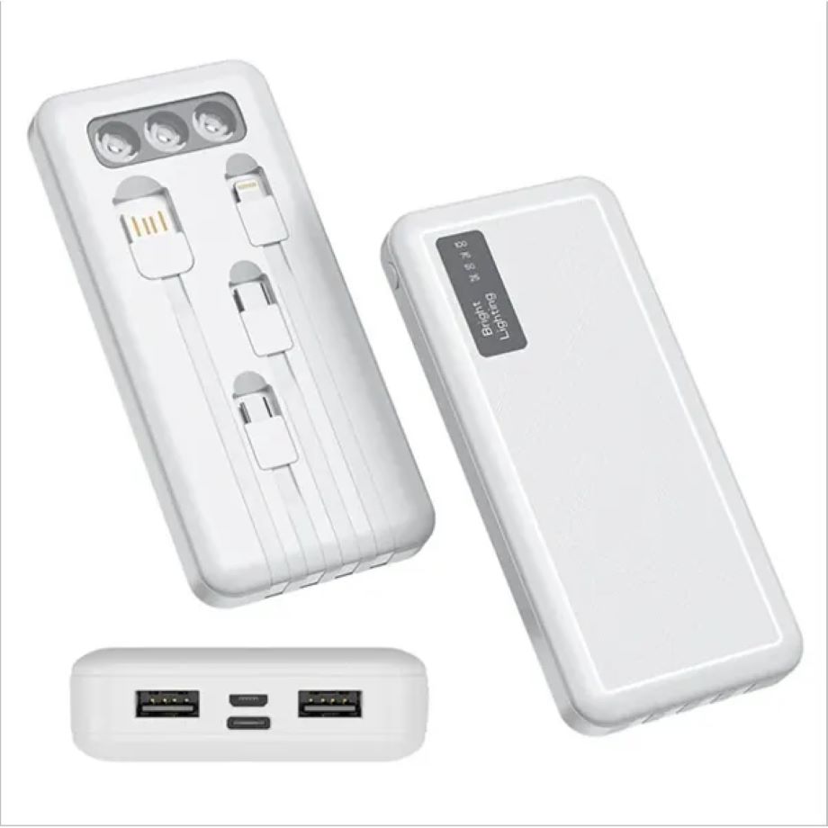 Power Bank with 4 Built-in Cable - 10000 mAh 2