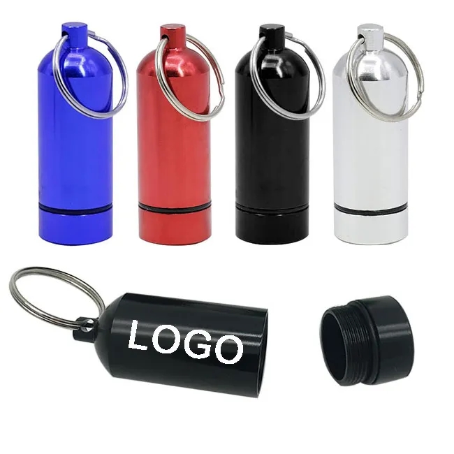 Aluminum Pill Holder Keychain 7