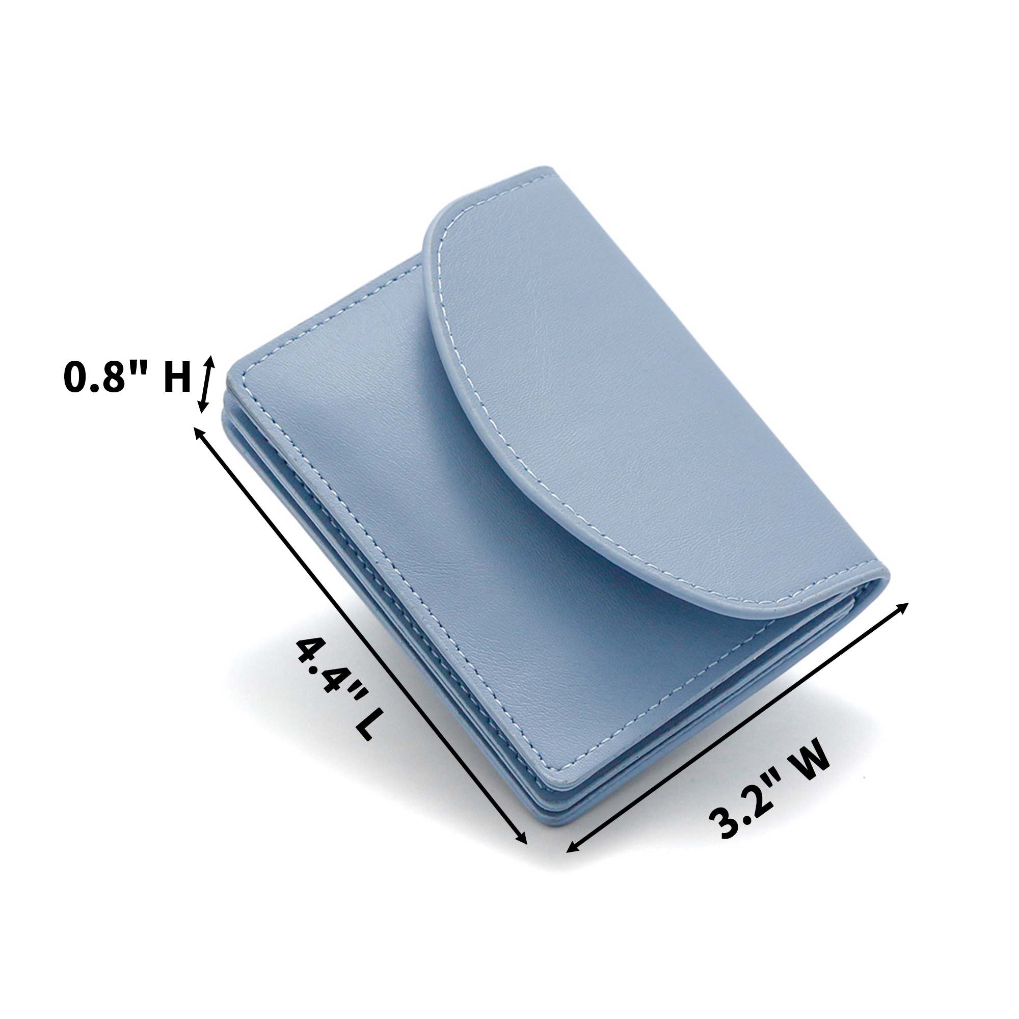 Compact Zipper Wallet Pouch With Card Slot 8