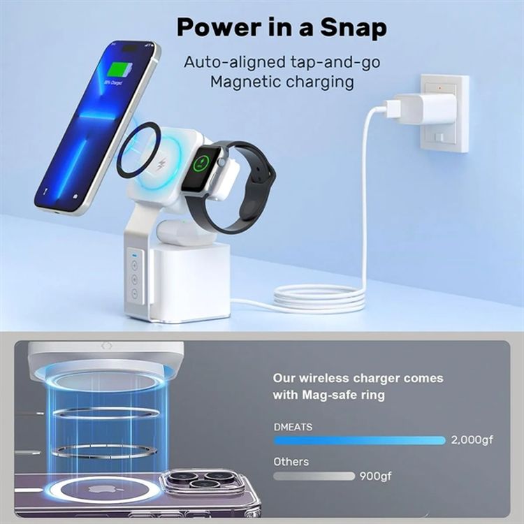 4-in-1 Wireless Bluetooth Speaker Charging Stand 3