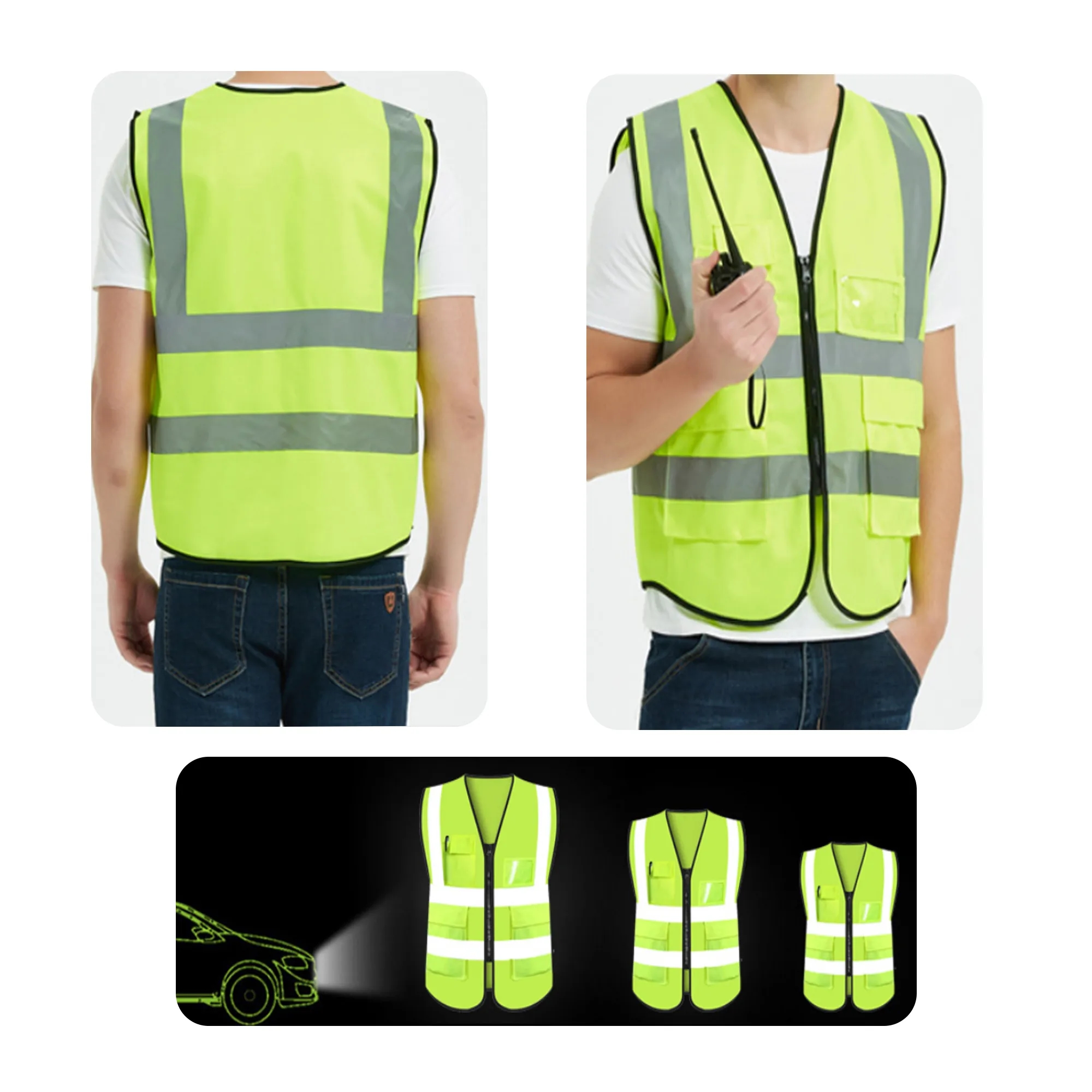 MOQ 50 PCS Reflective Safety Vest 2