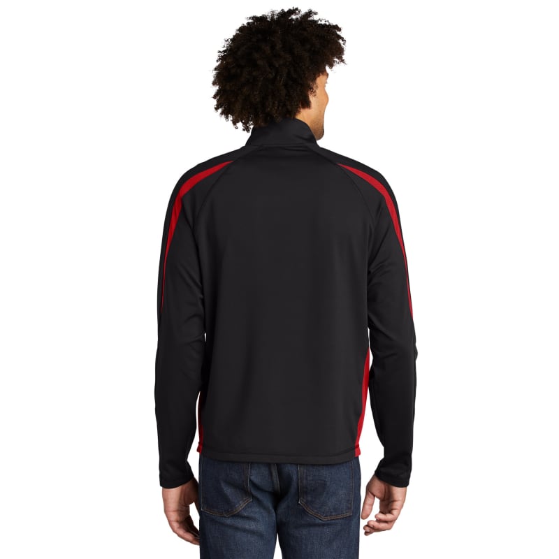 Sport-Tek Sport-Wick Stretch 1/2-Zip Colorblock Pullover., custom hoodie or sweatshirt with logo imprint 21