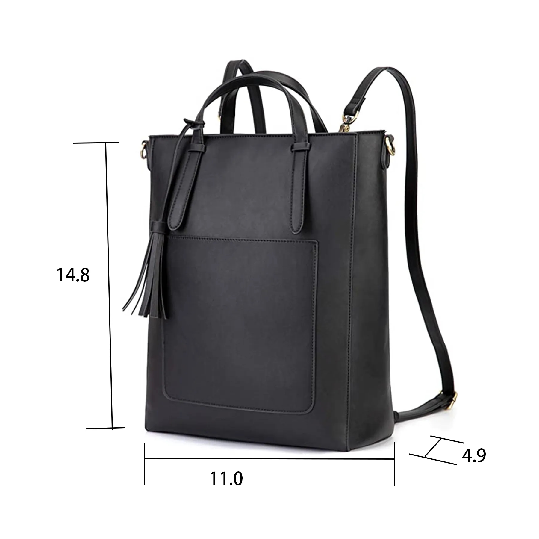 PU Convertible Multifuction Tote Bag 6