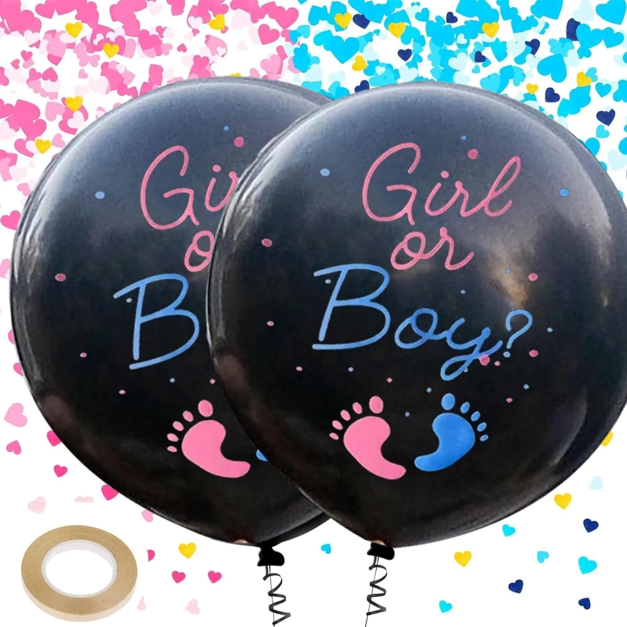 36" Gender Reveal Balloon Set 3