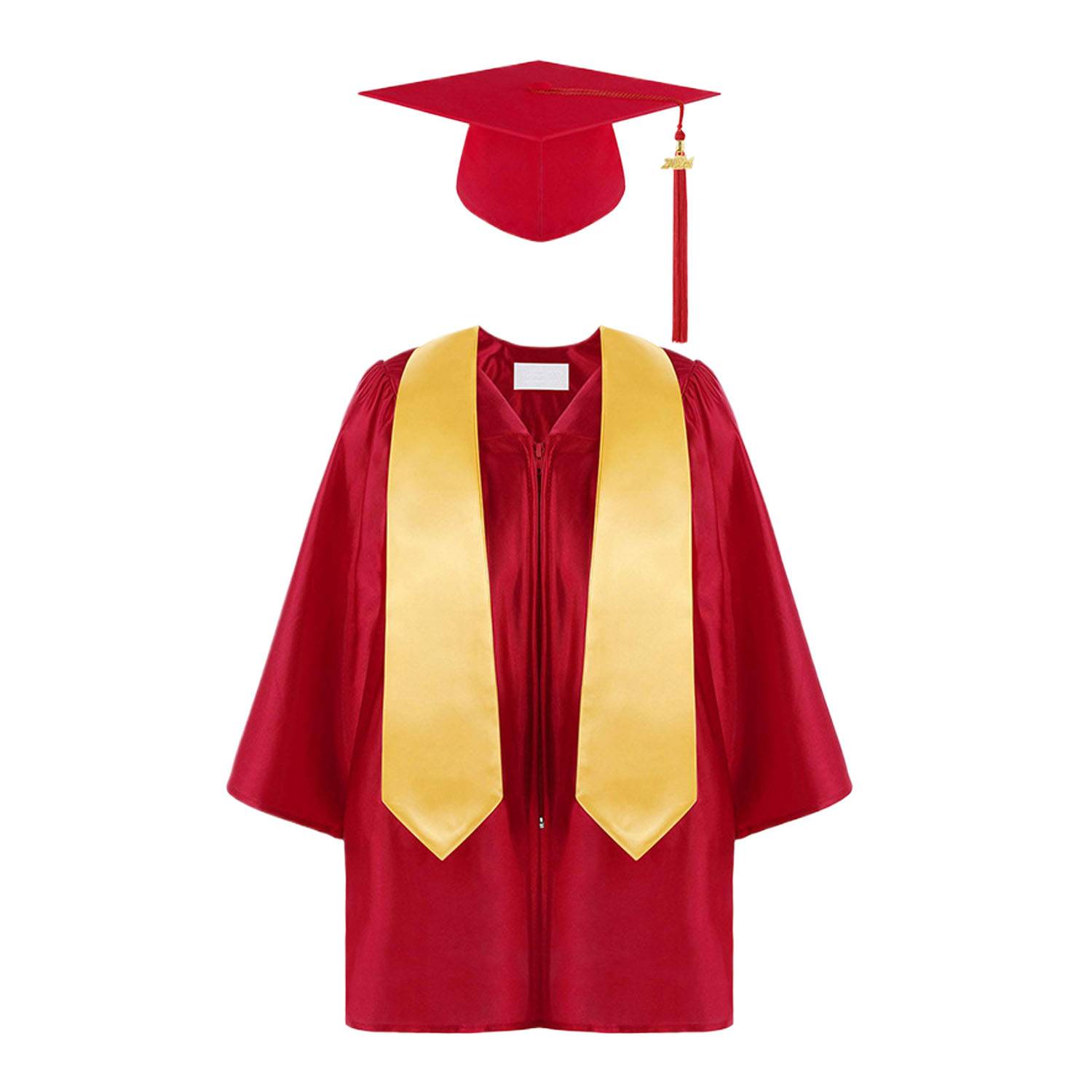 Unisex Classic Polyester Graduation Gown Cap Tassel Set 8